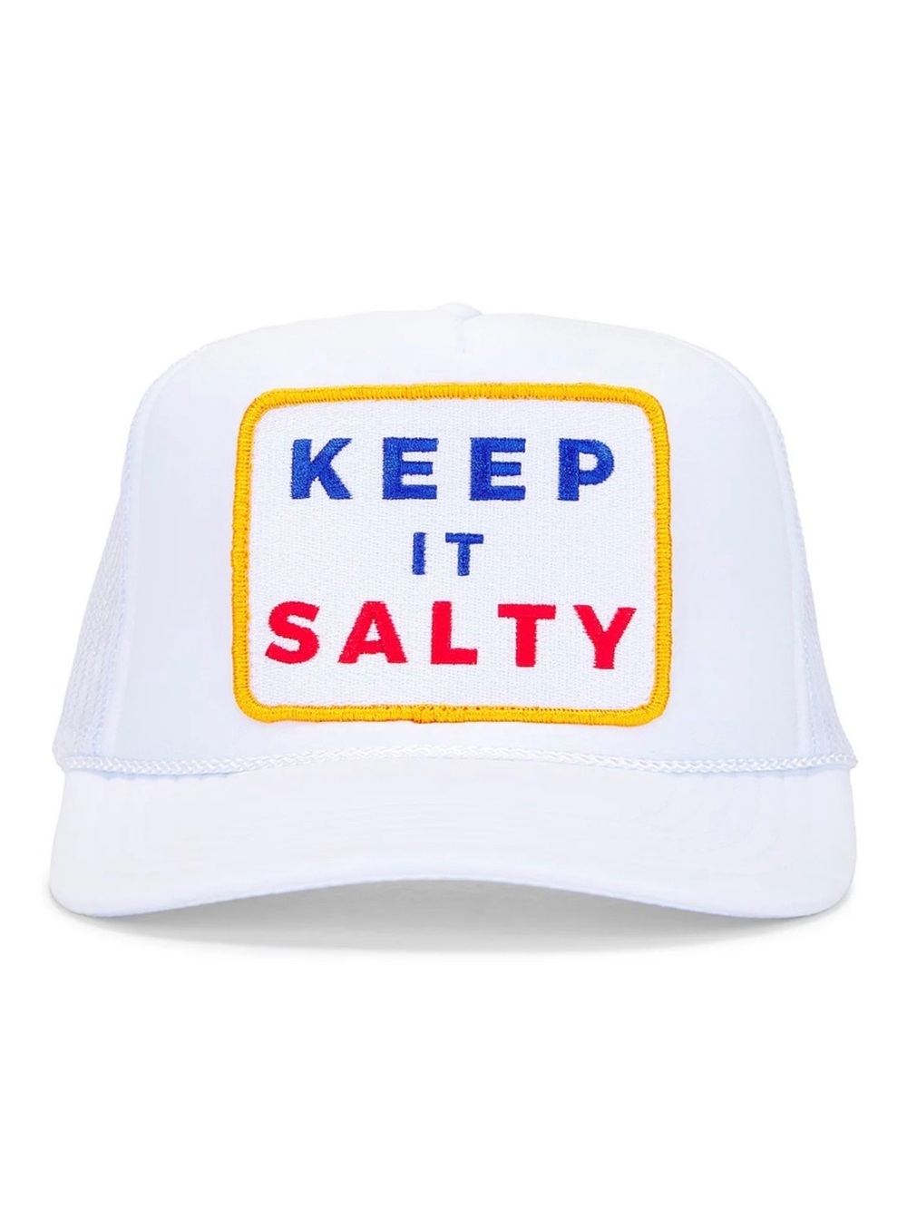 Friday Feelin’ Keep It Salty White trucker hat